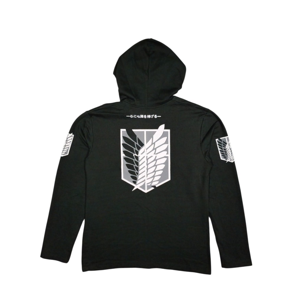 Attack on Titan Long Sleeve Shirt with Hoodie Size M (does not stretch) - Picture 3 of 5